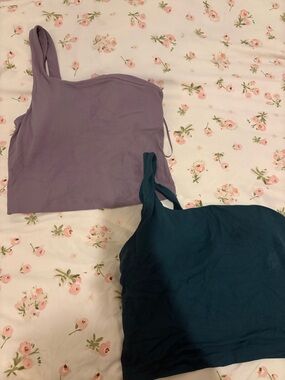 Lululemon Crop Tank Top - Lilac and Teal